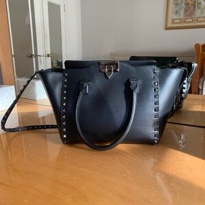 Authentic Valentino stud black bag.